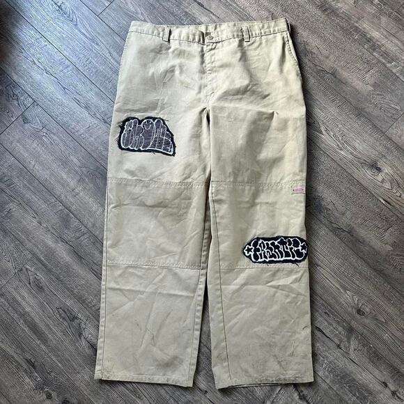 Frantic Graffiti Ski Skate Baggy Patch Dickies Pant - Picture 4 of 8